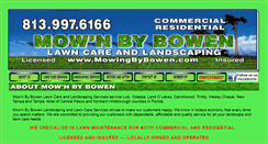 Desktop Screenshot of mowingbybowen.com